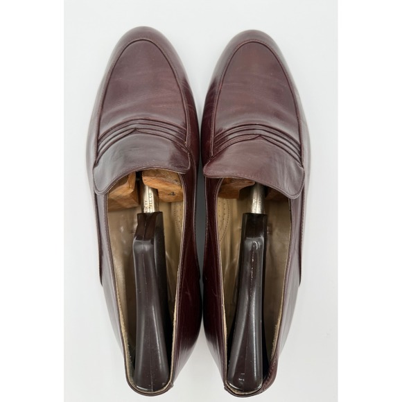 Mezlan Mens 7.5 M Brown Leather Loafers Hand Crafted in Spain Dress Shoes main image 8